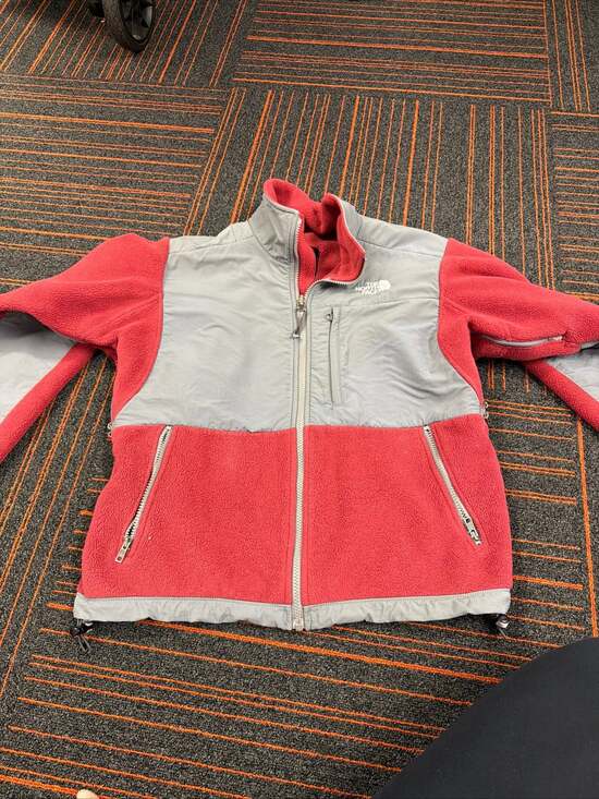 The North Face Jackets & Blazers - The North Face Women's Red and Gray Denali Full Zip Fleece Jacket